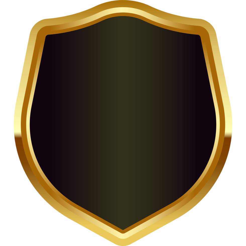 gold badge frame png