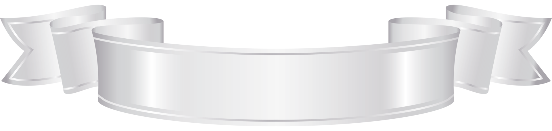 silver ribbon, free PNG