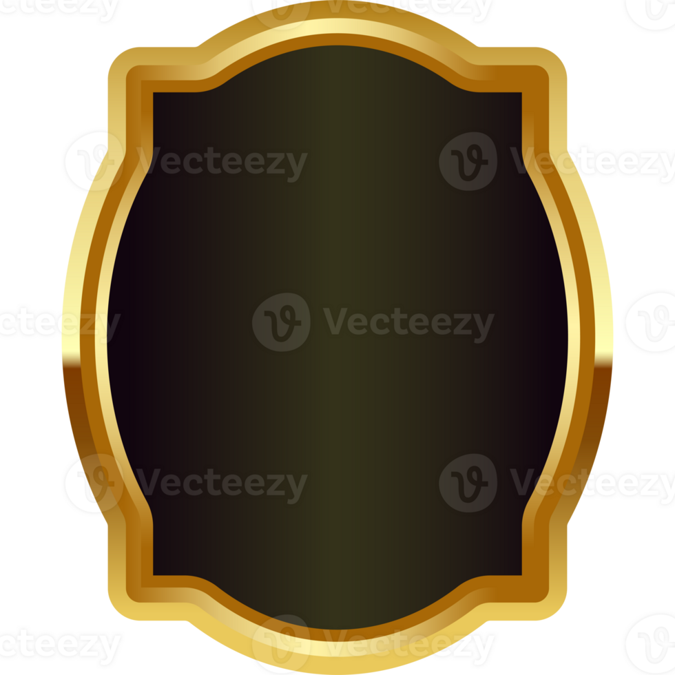 gold badge frame png