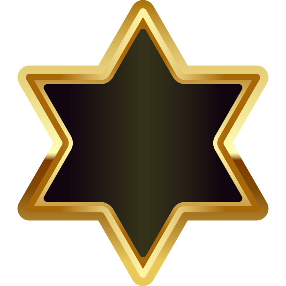 gold badge frame png