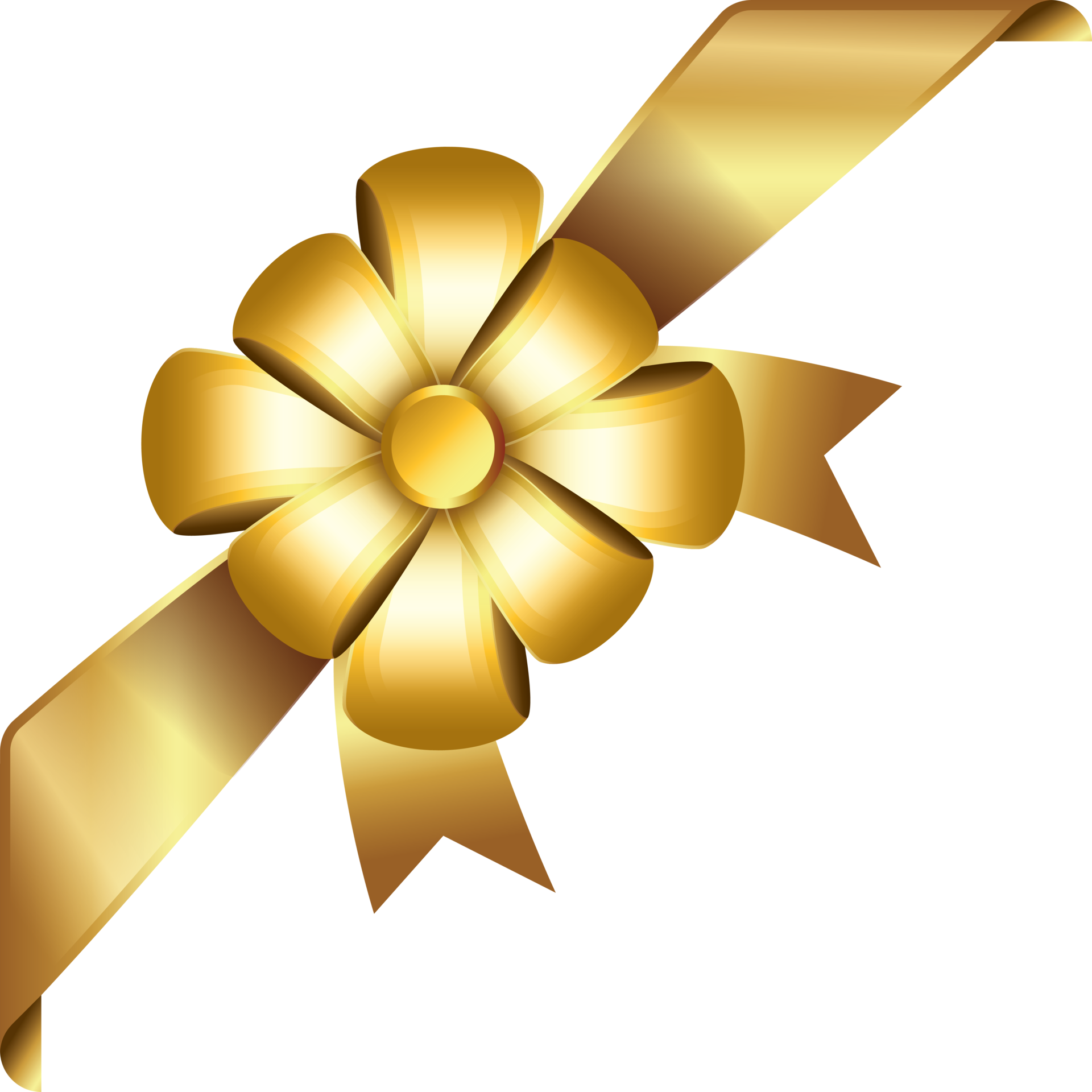 gold ribbon banner Free PNG 26795255 PNG