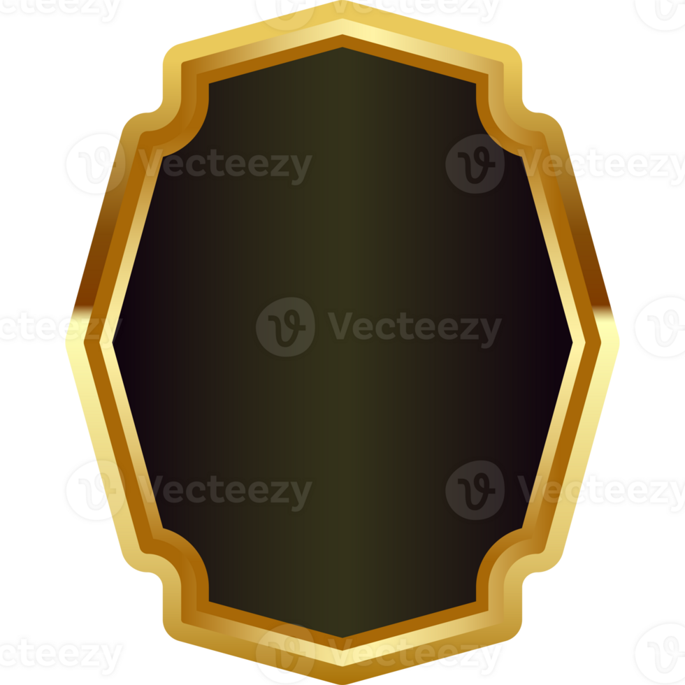 gold badge frame png