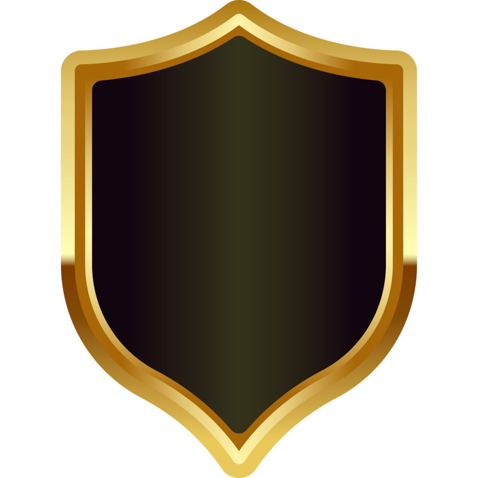 gold badge frame png