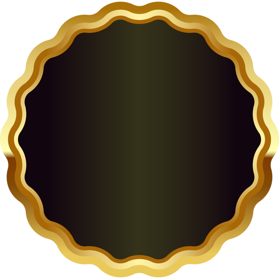 Gold Abzeichen Rahmen png