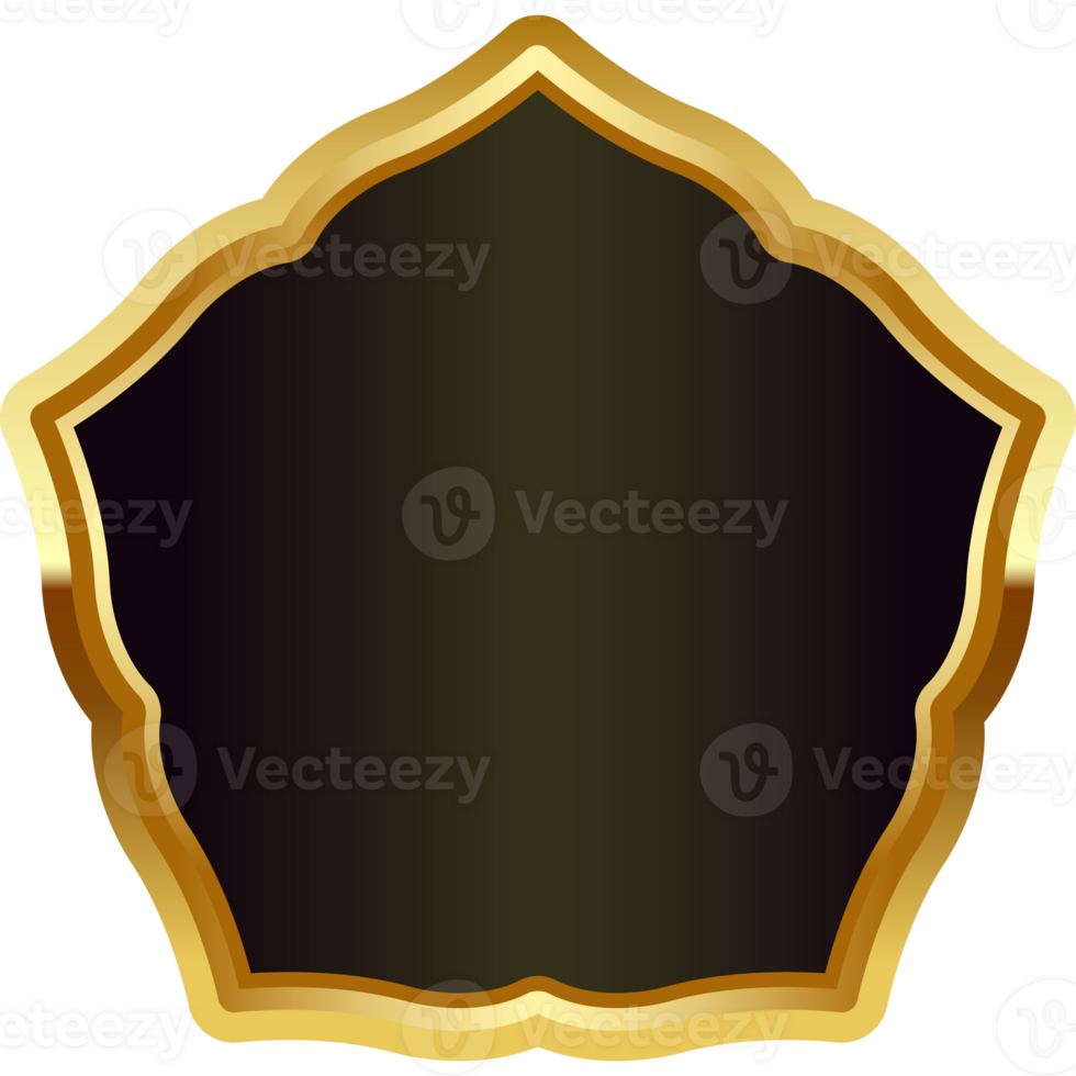 Gold Abzeichen Rahmen png