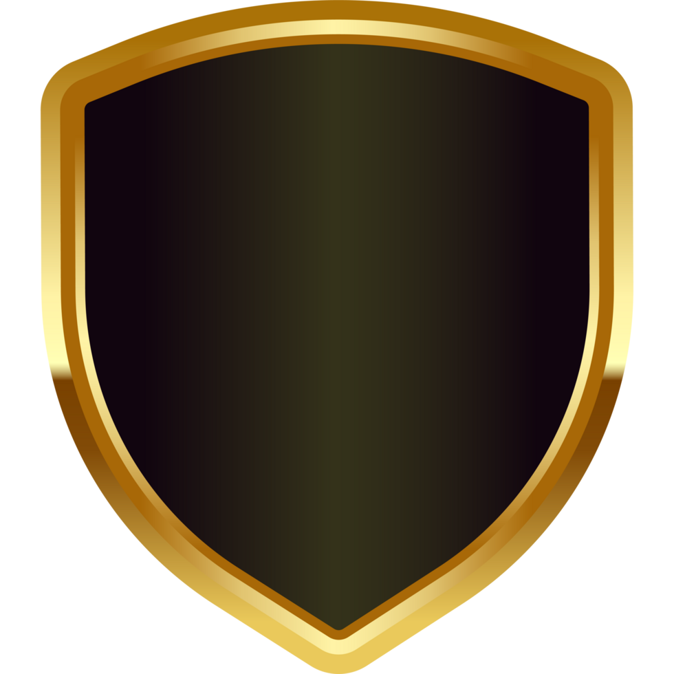 gold badge frame png