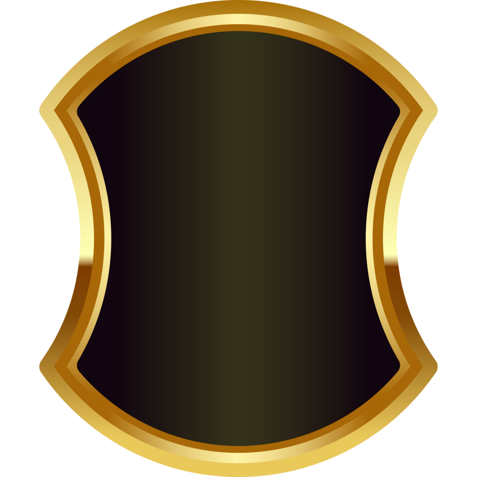 gold badge frame png