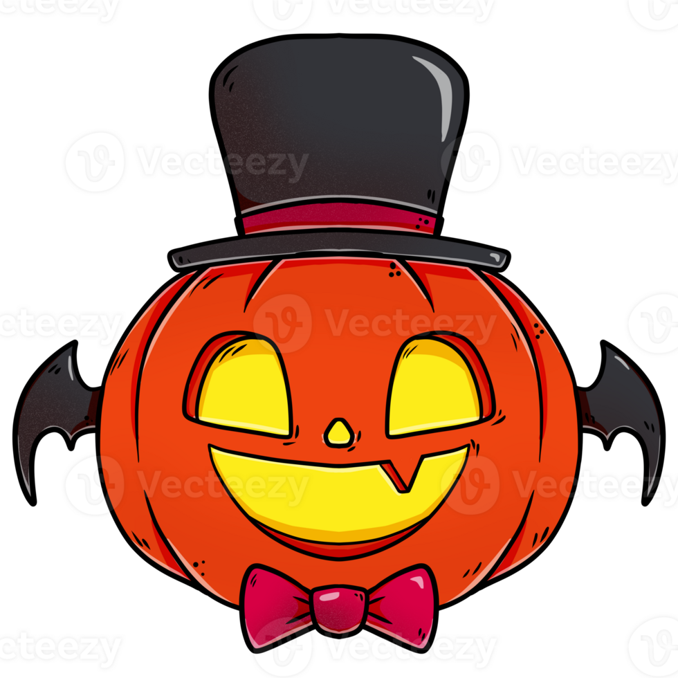 Dracula-Kürbis-Halloween png