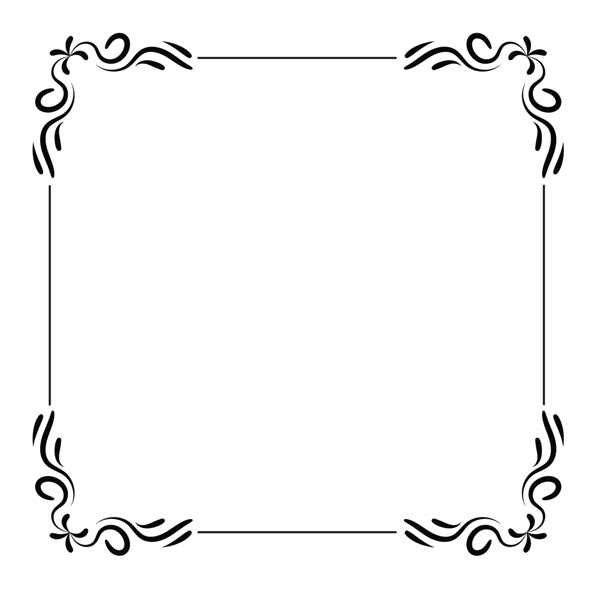 Islamic border frame transparent in black 26795298 PNG