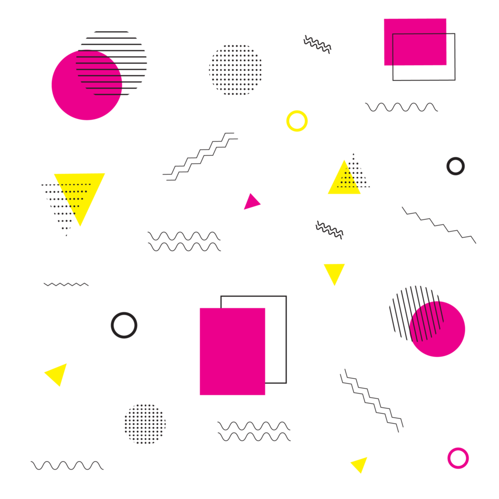 Abstract shape, Memphis geometric design element, modern shape PNG with transparent background