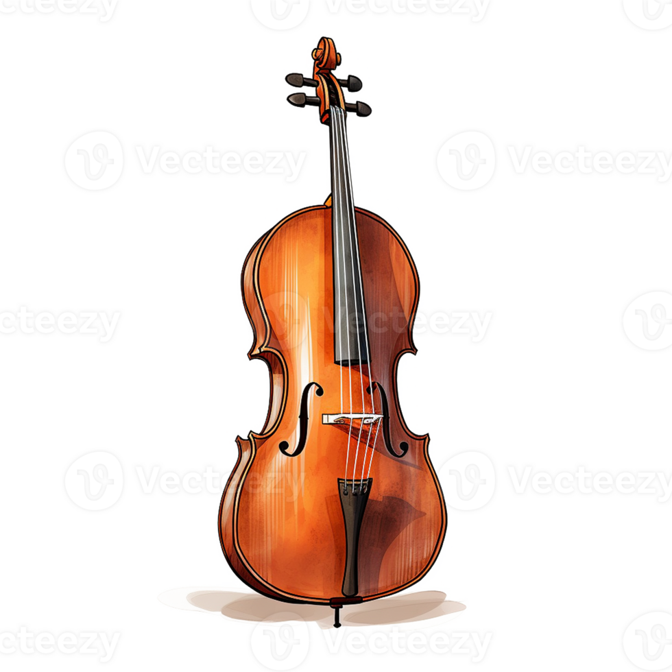 Detailed Illustration of Musical Instruments png