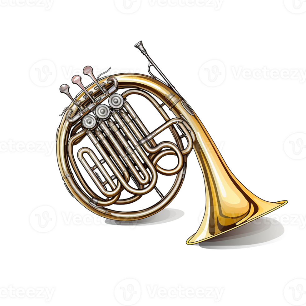 Detailed Illustration of Musical Instruments png