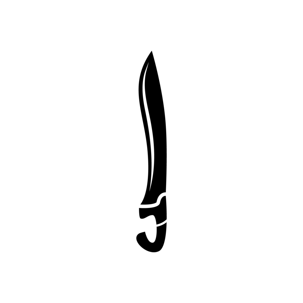Black Sword on transparent background. Crossed Knight Sword Ancient Weapon Cartoon Design png