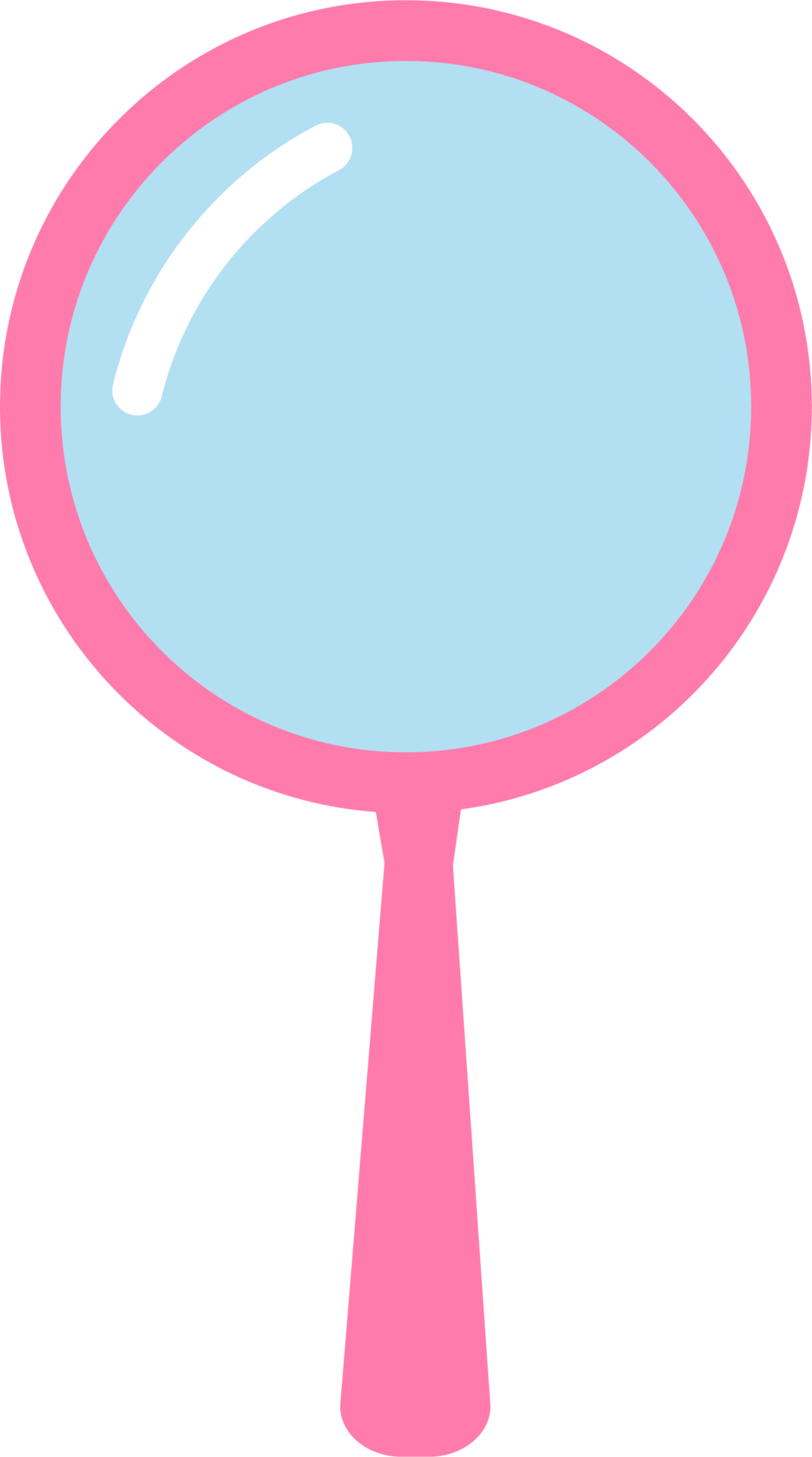 pink magnifying glass icon 26795515 PNG