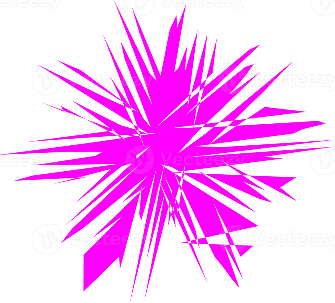 purple broken figure icon with shards png