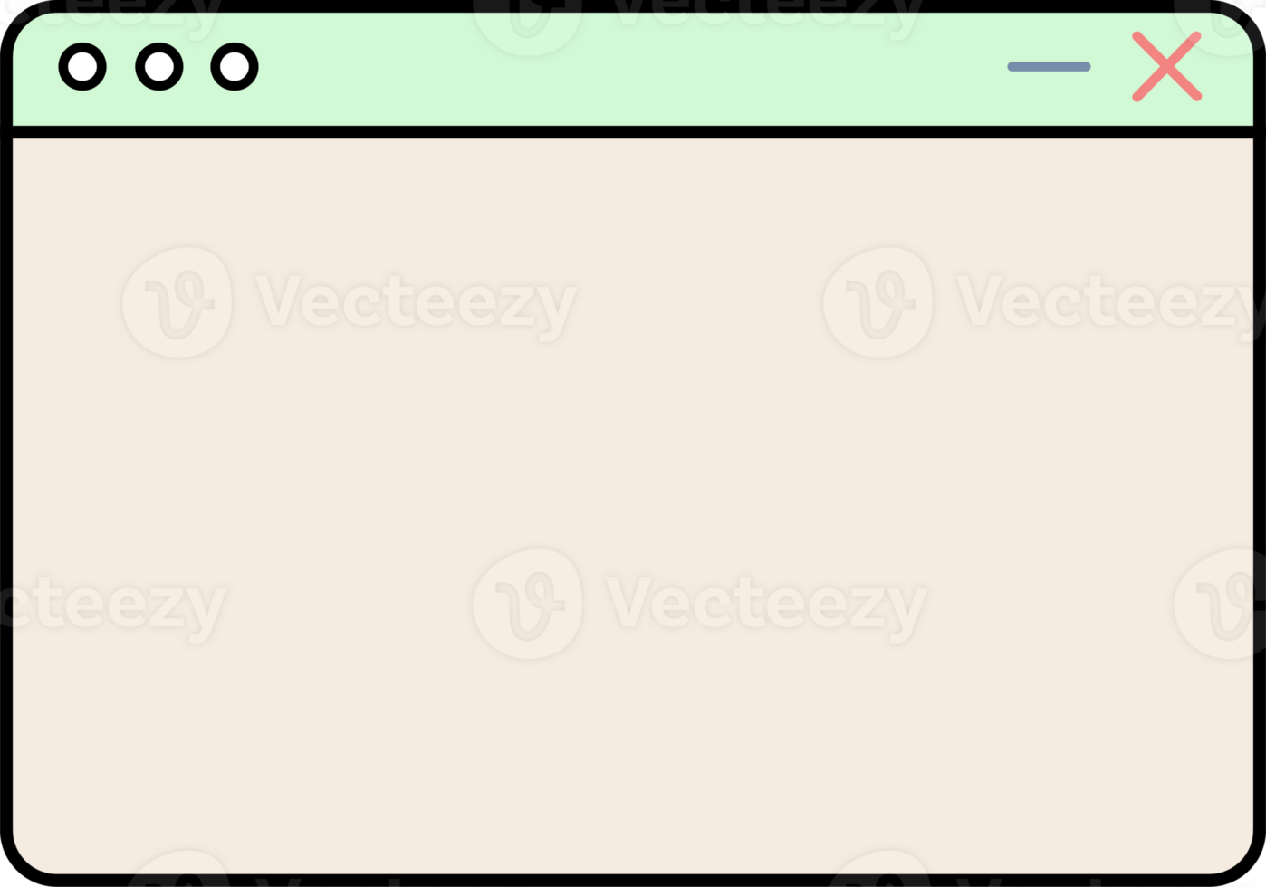 Aesthetic browser page png