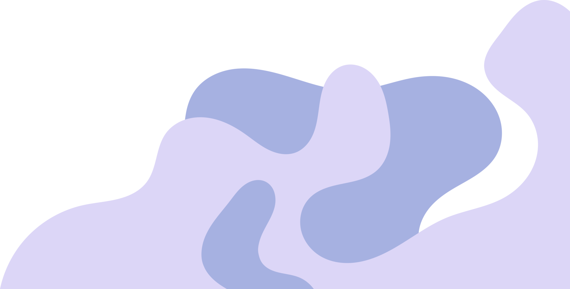 blue cream wavy corner. fluid corner illustration png