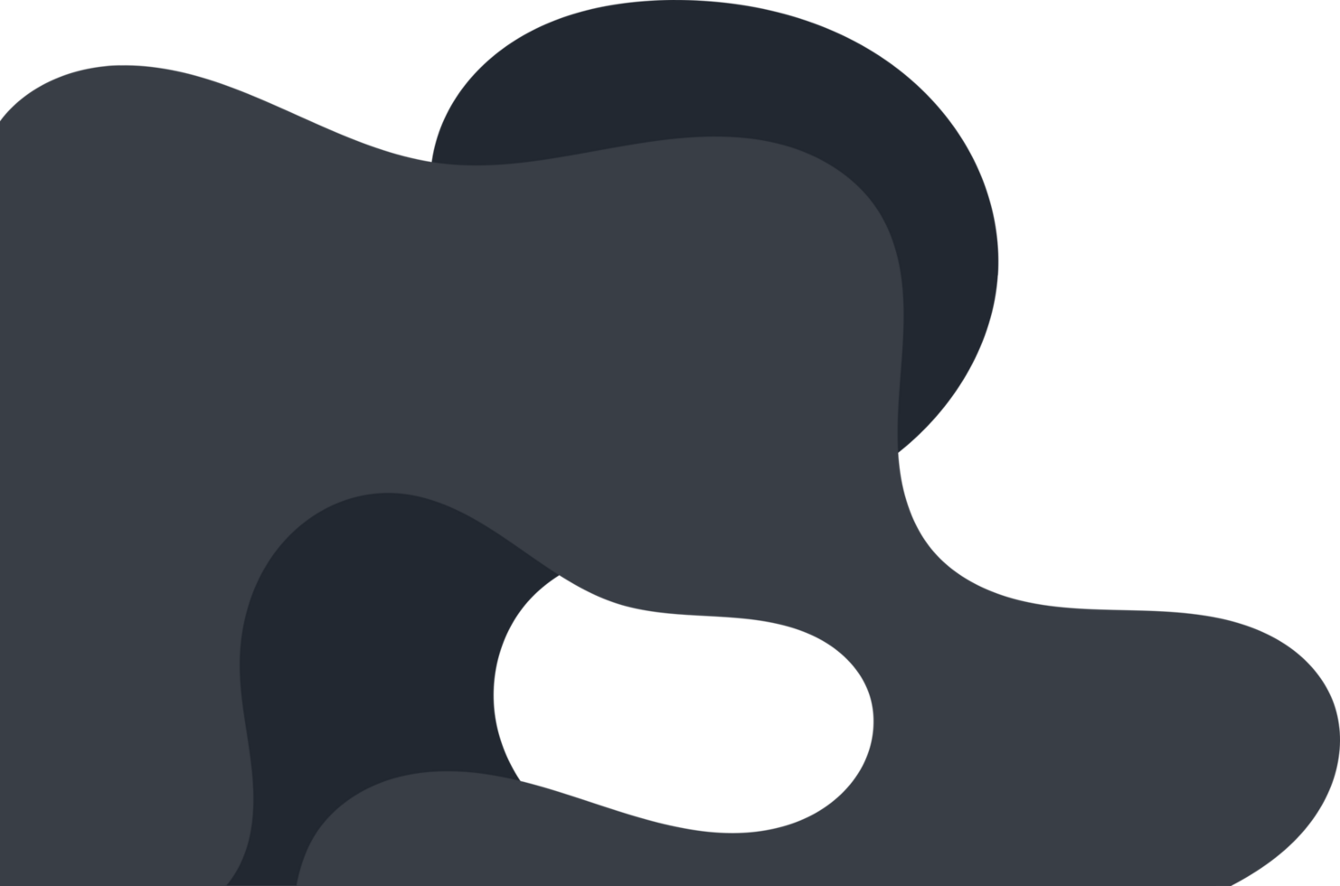 dark wavy corner. fluid corner illustration png