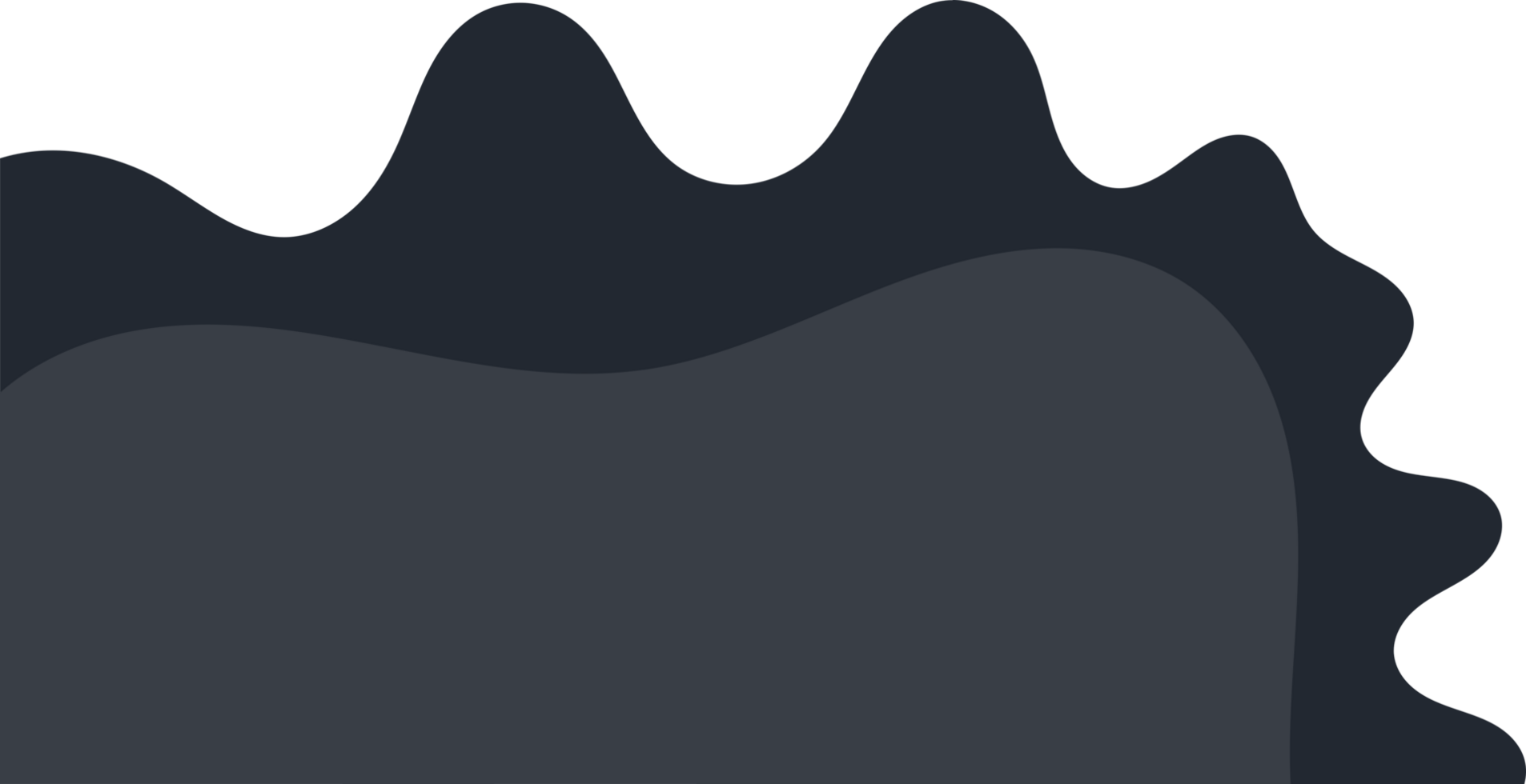 dark wavy corner. fluid corner illustration png