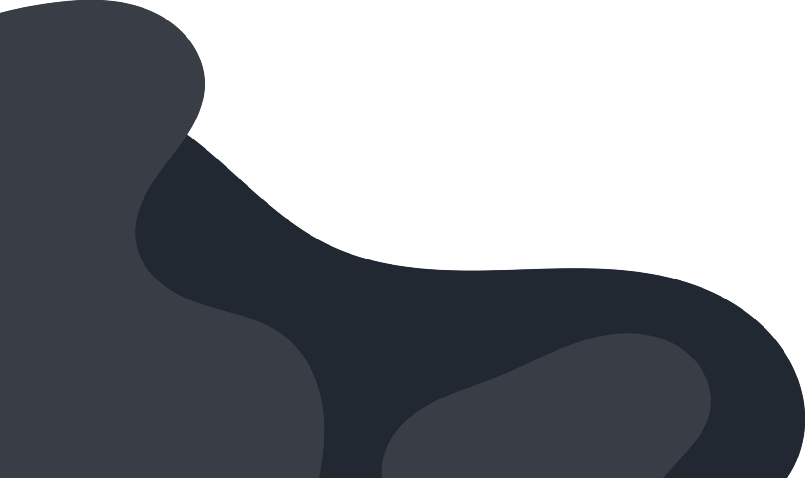 dark wavy corner. fluid corner illustration png