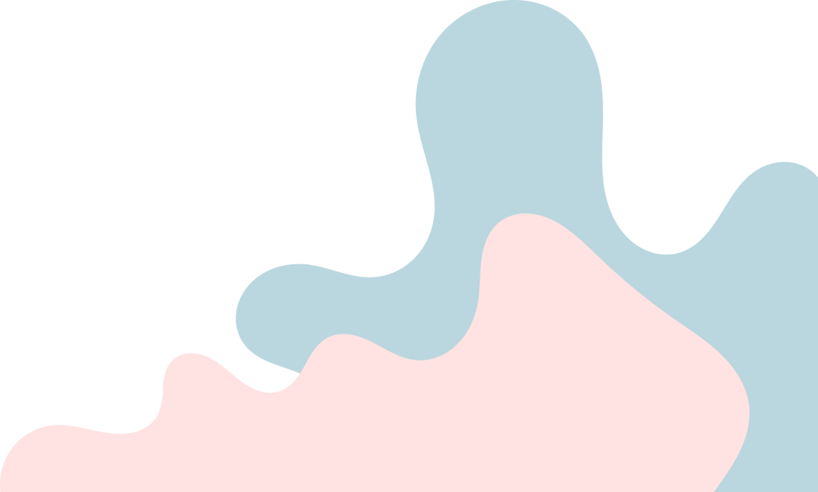 blue pink wavy corner. fluid corner illustration png