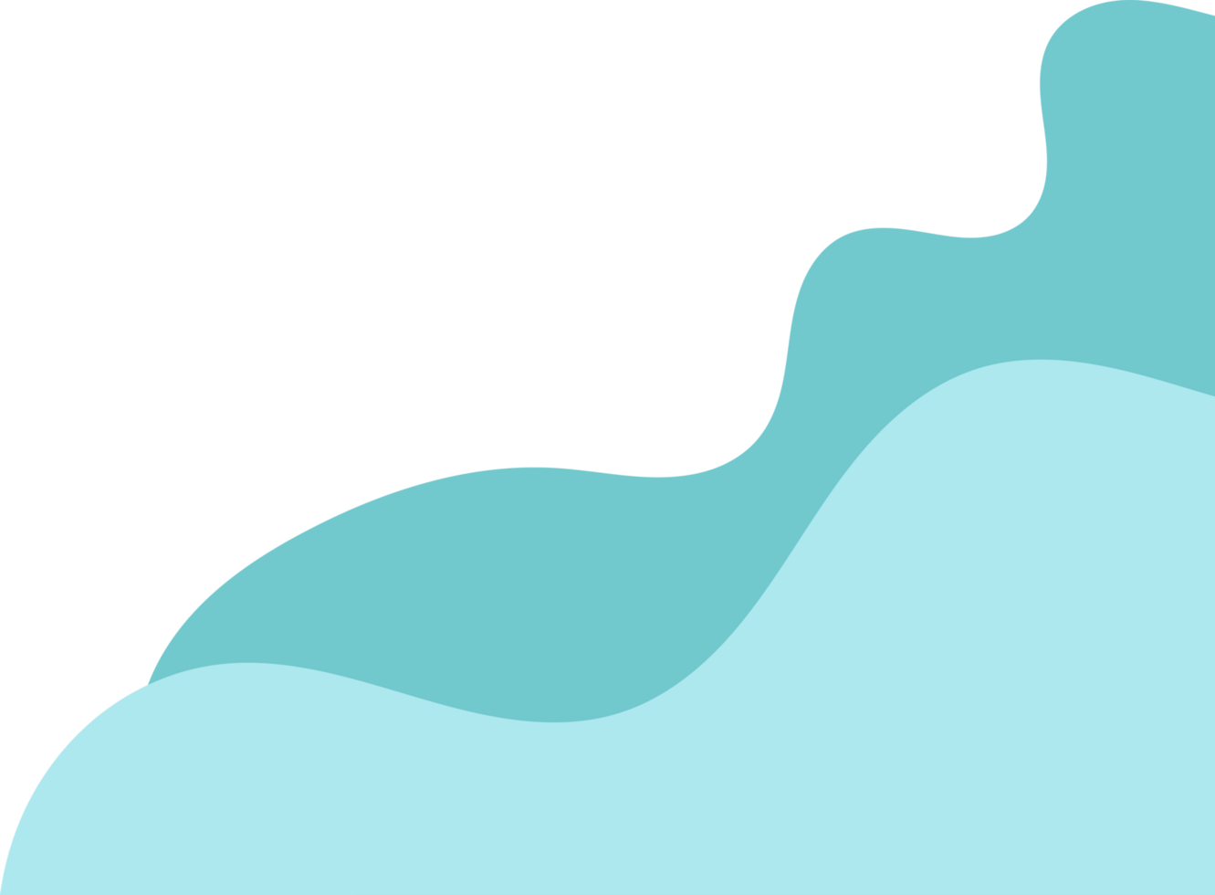 teal wavy corner. fluid corner illustration suitable for background, layout, banner. free png