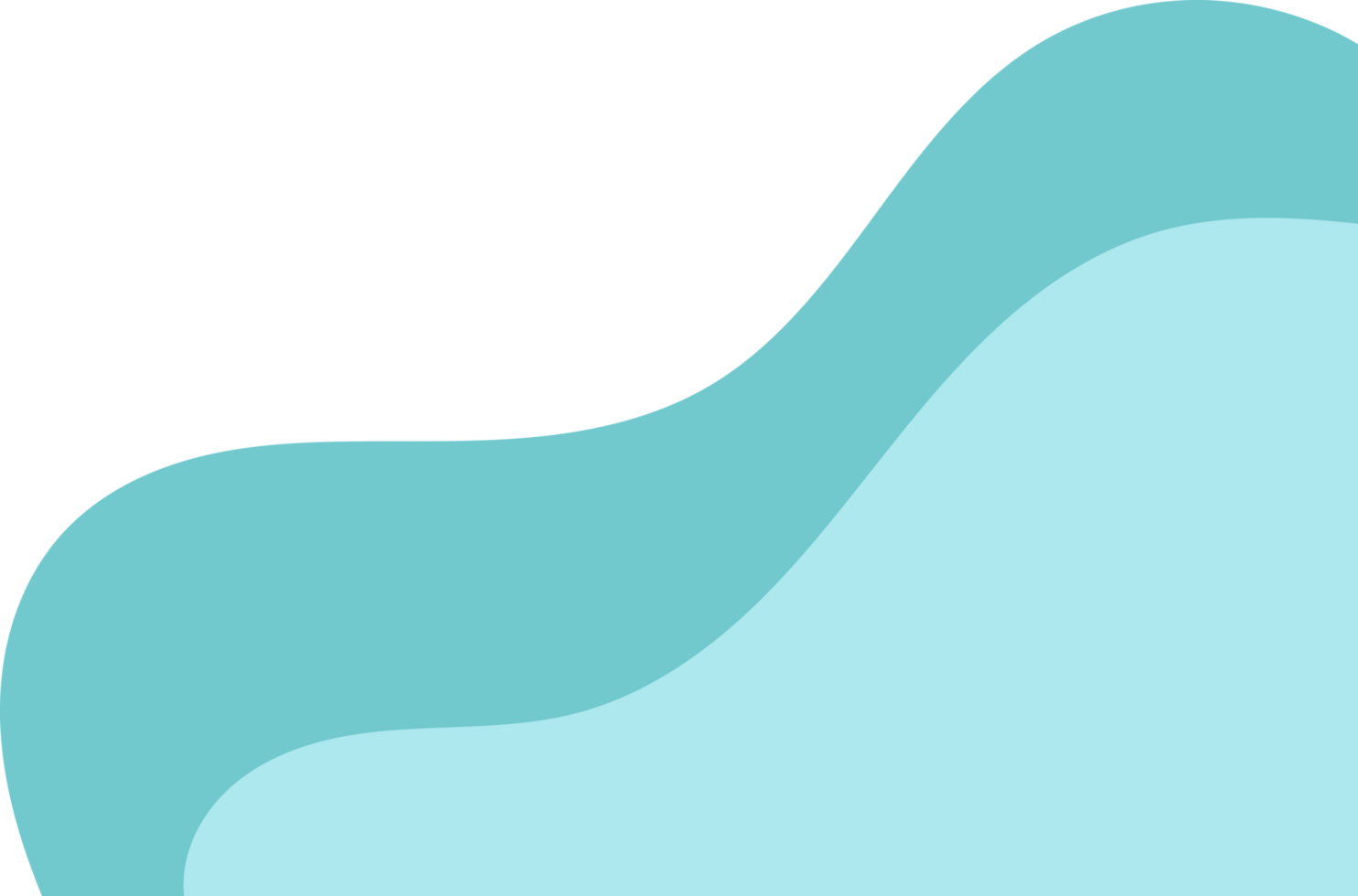 teal wavy corner. fluid corner illustration suitable for background, layout, banner. free png