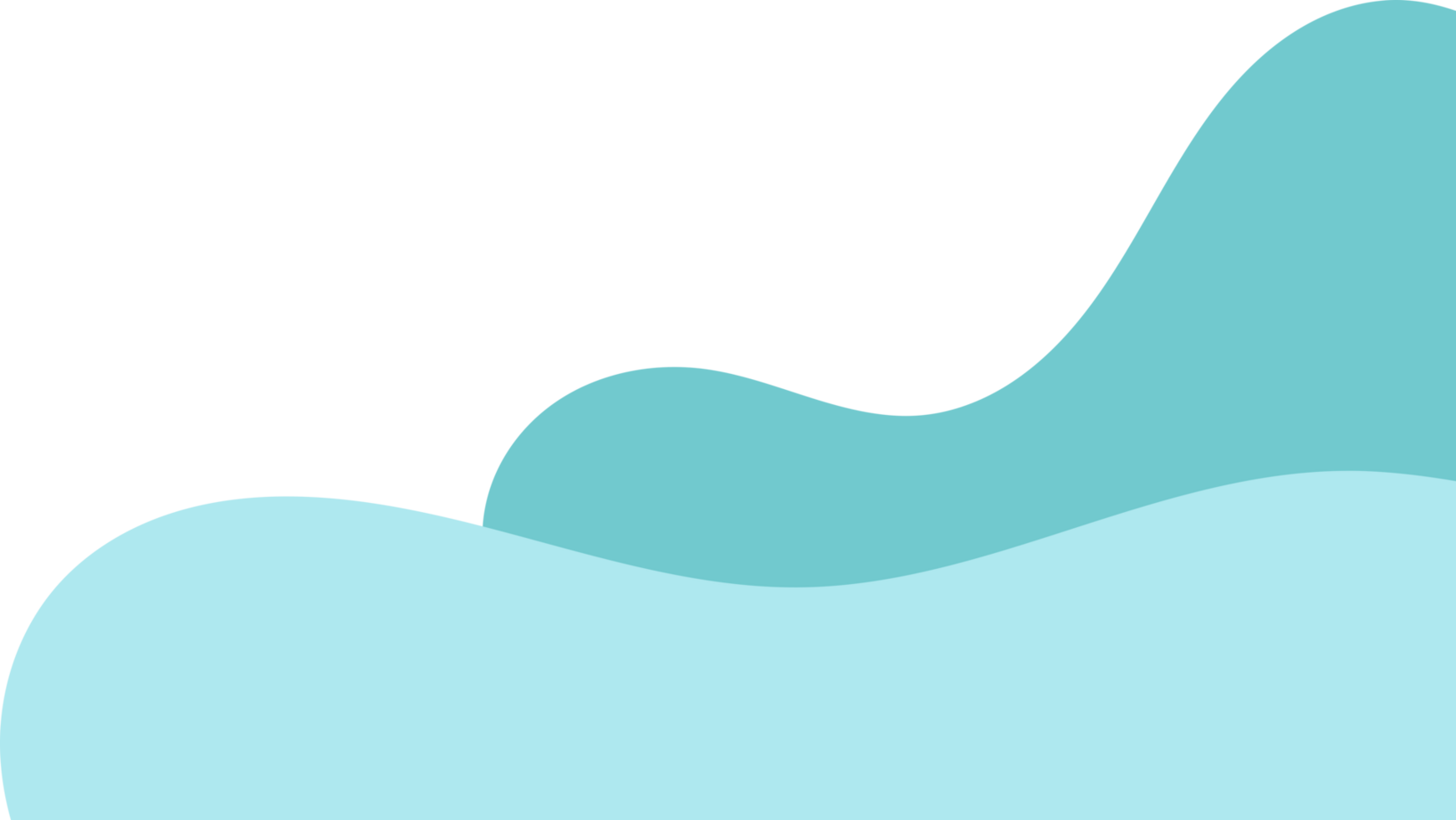 teal wavy corner. fluid corner illustration suitable for background, layout, banner. free png