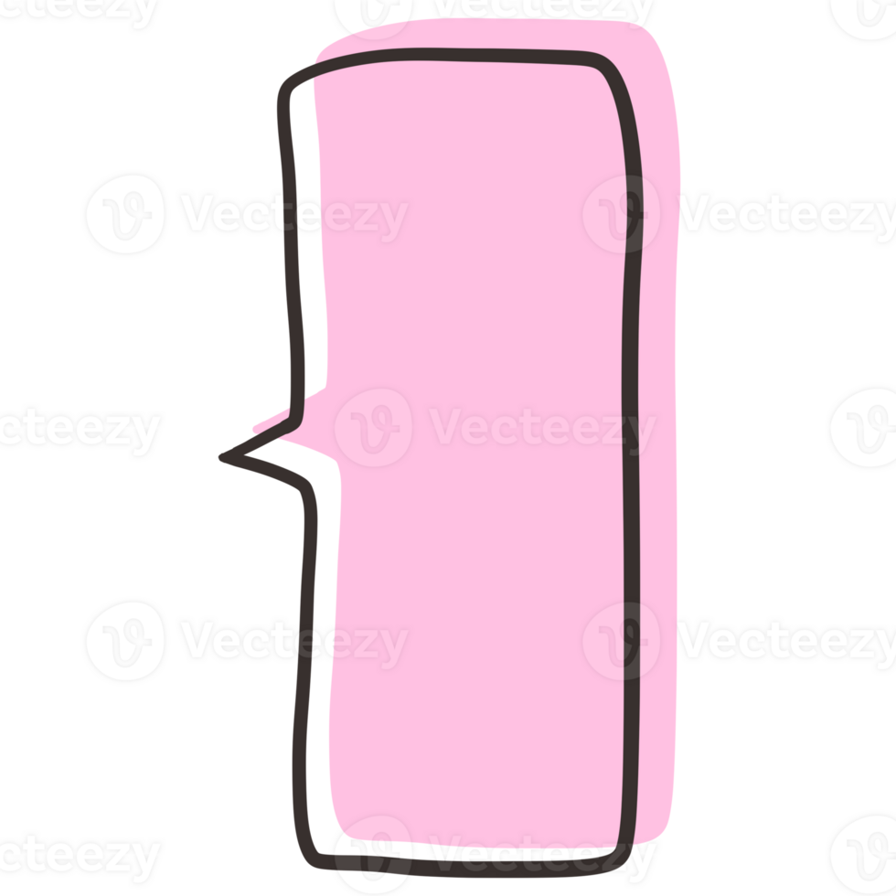 Speech bubble element design for digital media, websites, templates, and more. png