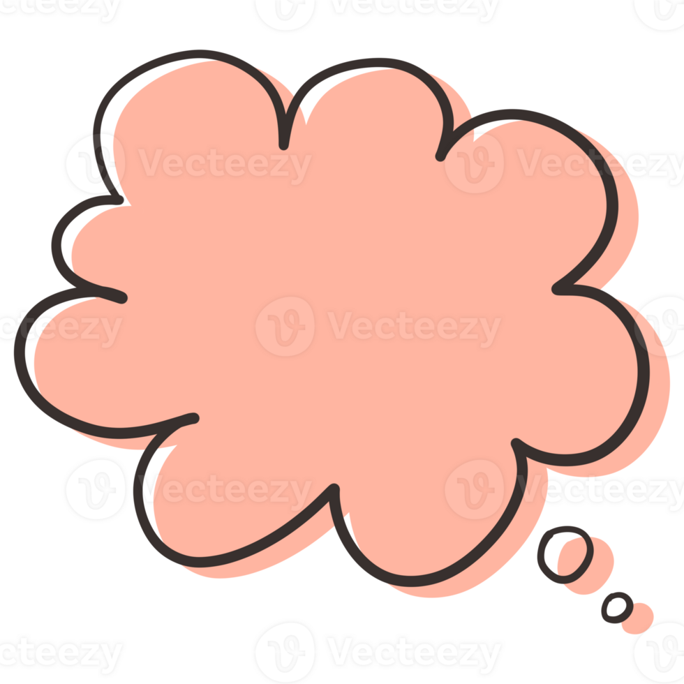 Speech bubble element design for digital media, websites, templates, and more. png