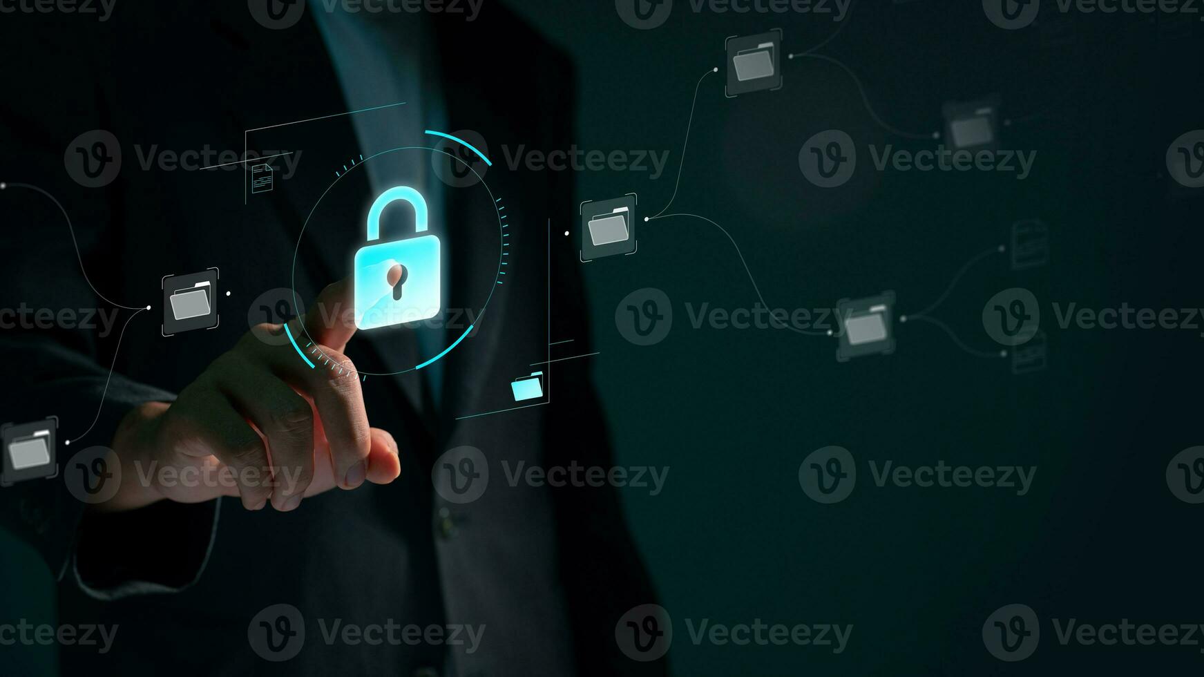 Cybersecurity and Data Protection in the Digital Business World, Ensuring Privacy and Online Safety. Cybersecurity and Privacy Concepts photo