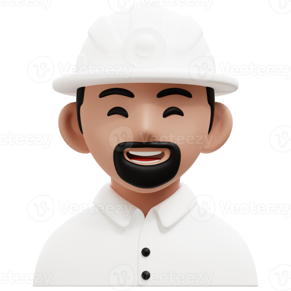 Engineer 3D Profession Avatars Illustrations png