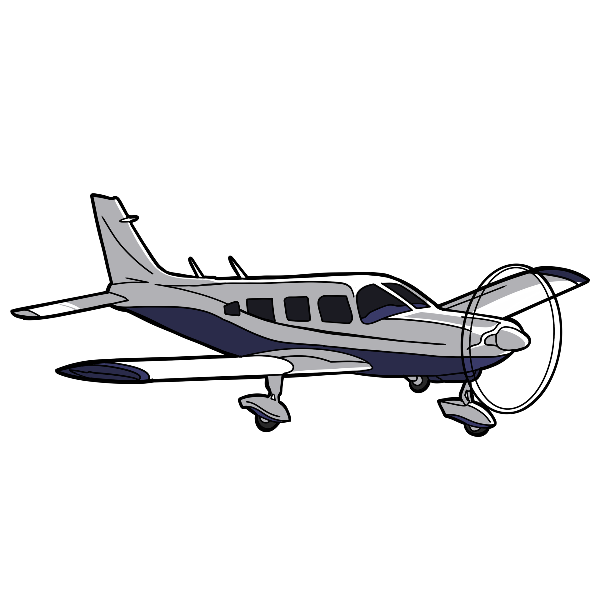 propeller plane flying in the sky 26797712 PNG