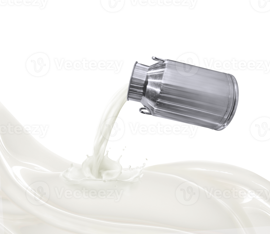 Pour the raw milk from the bucket. PNG transparent