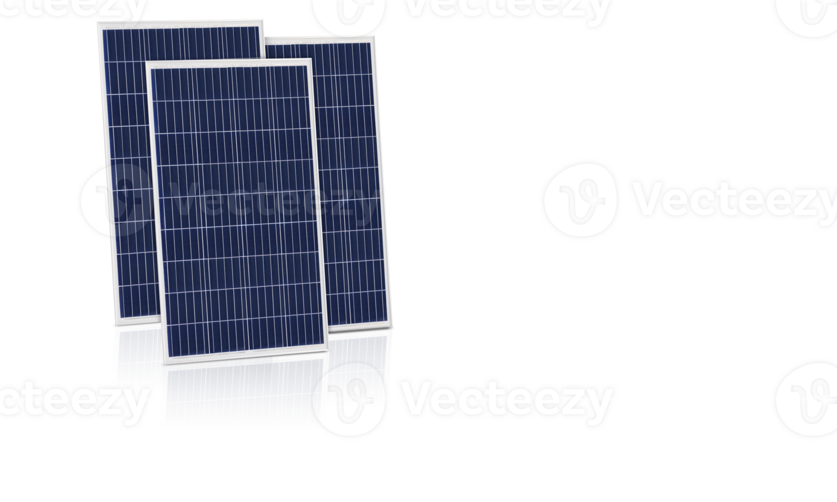 Photovoltaic solar cell panels isolated  PNG transparent Environmental theme. Green energy concept.