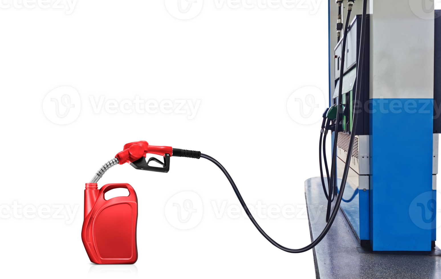 gasoline pump nozzle Refueling red gallon PNG transparent