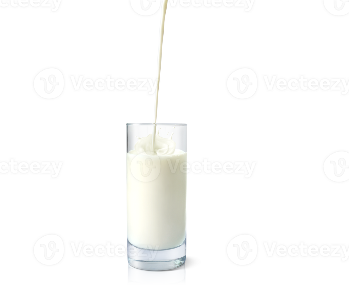 milk poured into glass PNG transparent