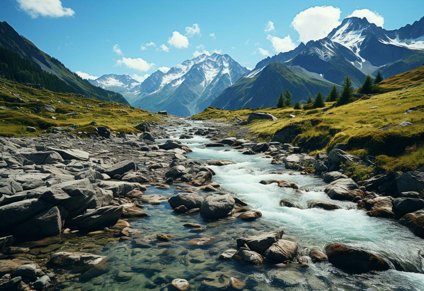 montaña disparos tomado desde zumbido realista imagen, ultra alta definición, alto diseño muy detallado foto