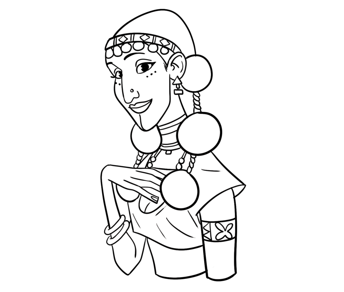 africano donna Regina impostato illustrazione png