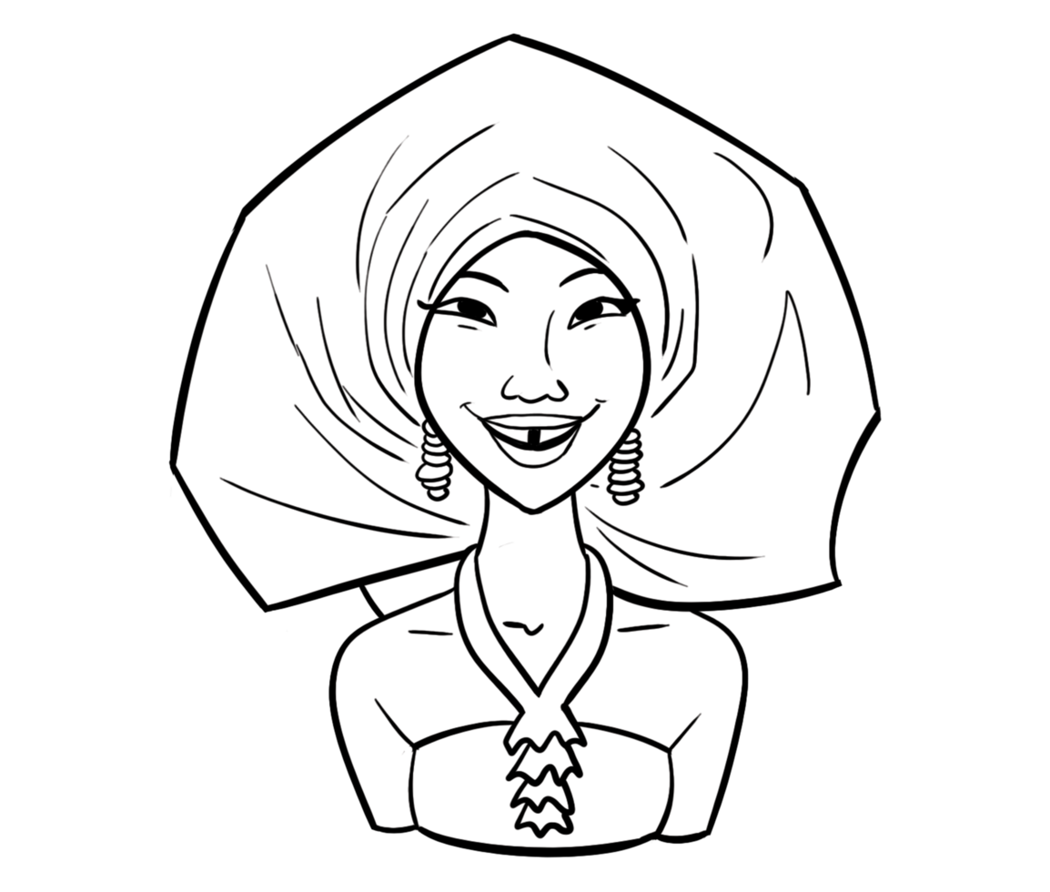 africain femme reine ensemble illustration png