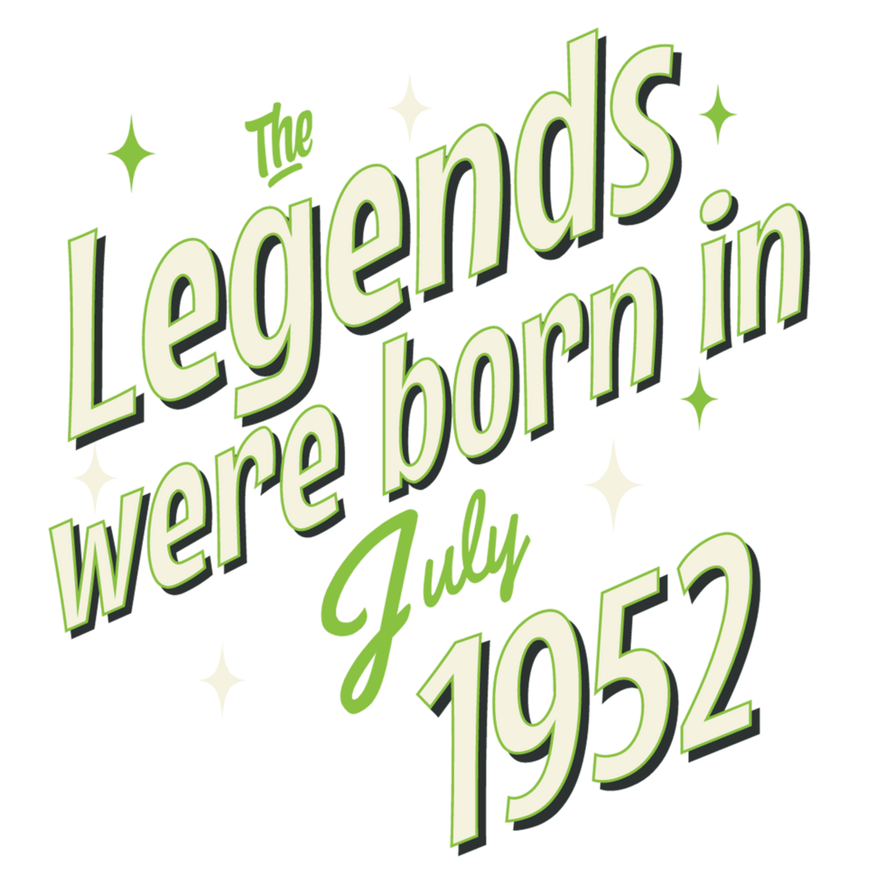 sticker for people born in 1952 png