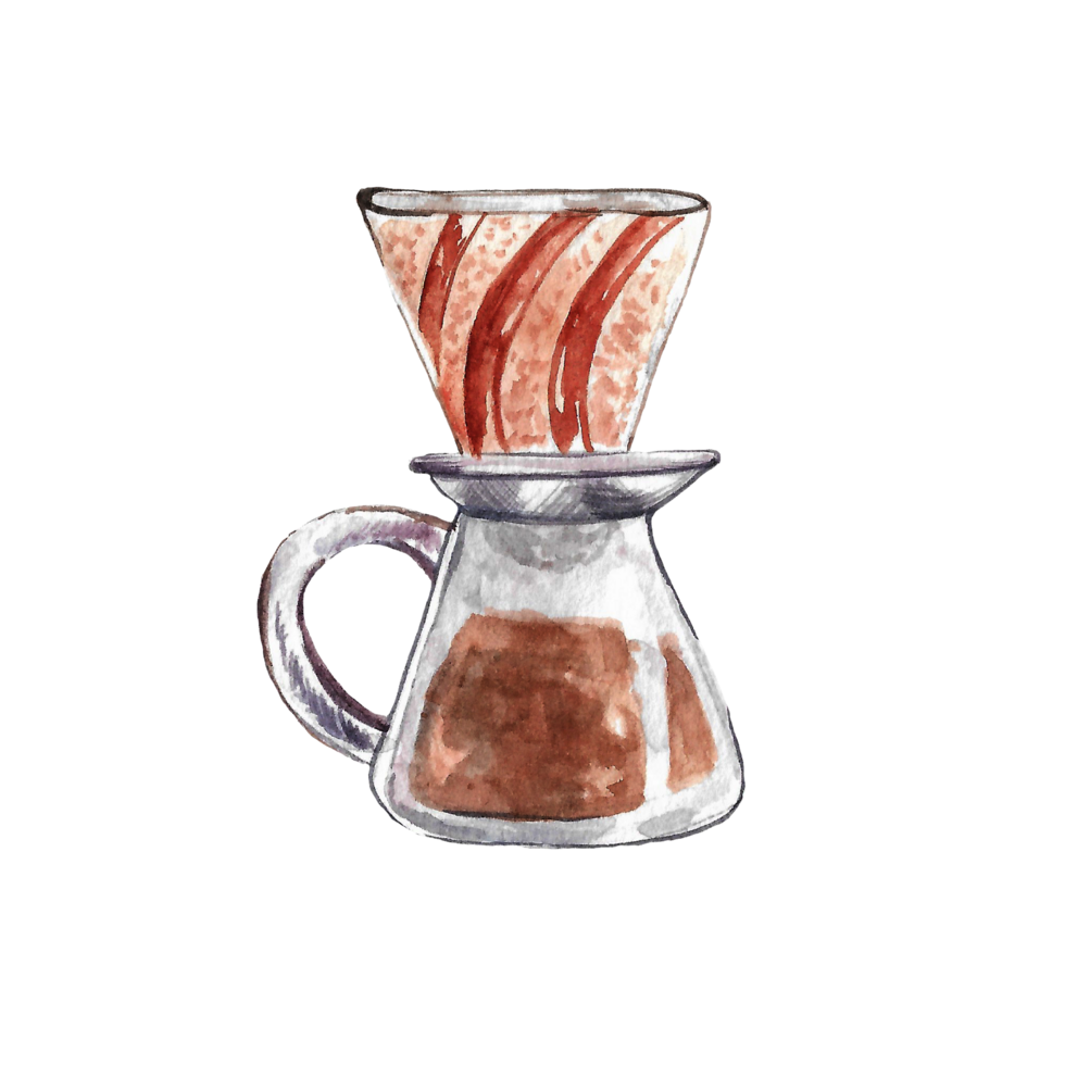 aquarelle café fabrication équipement png