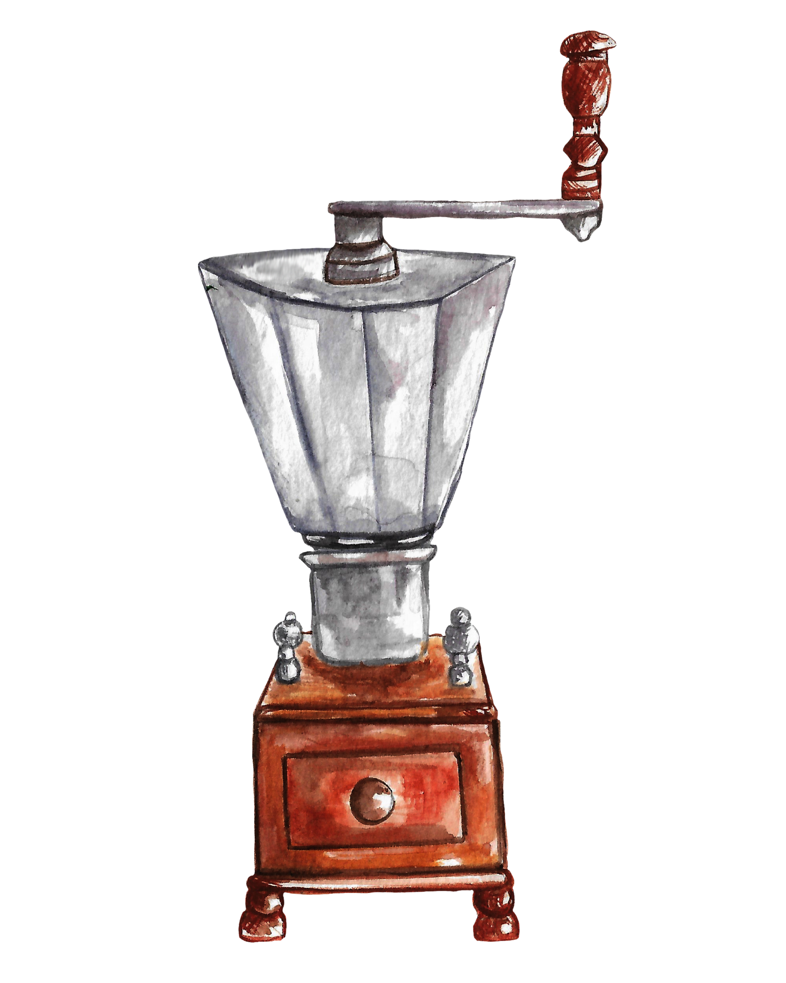 Watercolor coffee making equipment 26798386 PNG