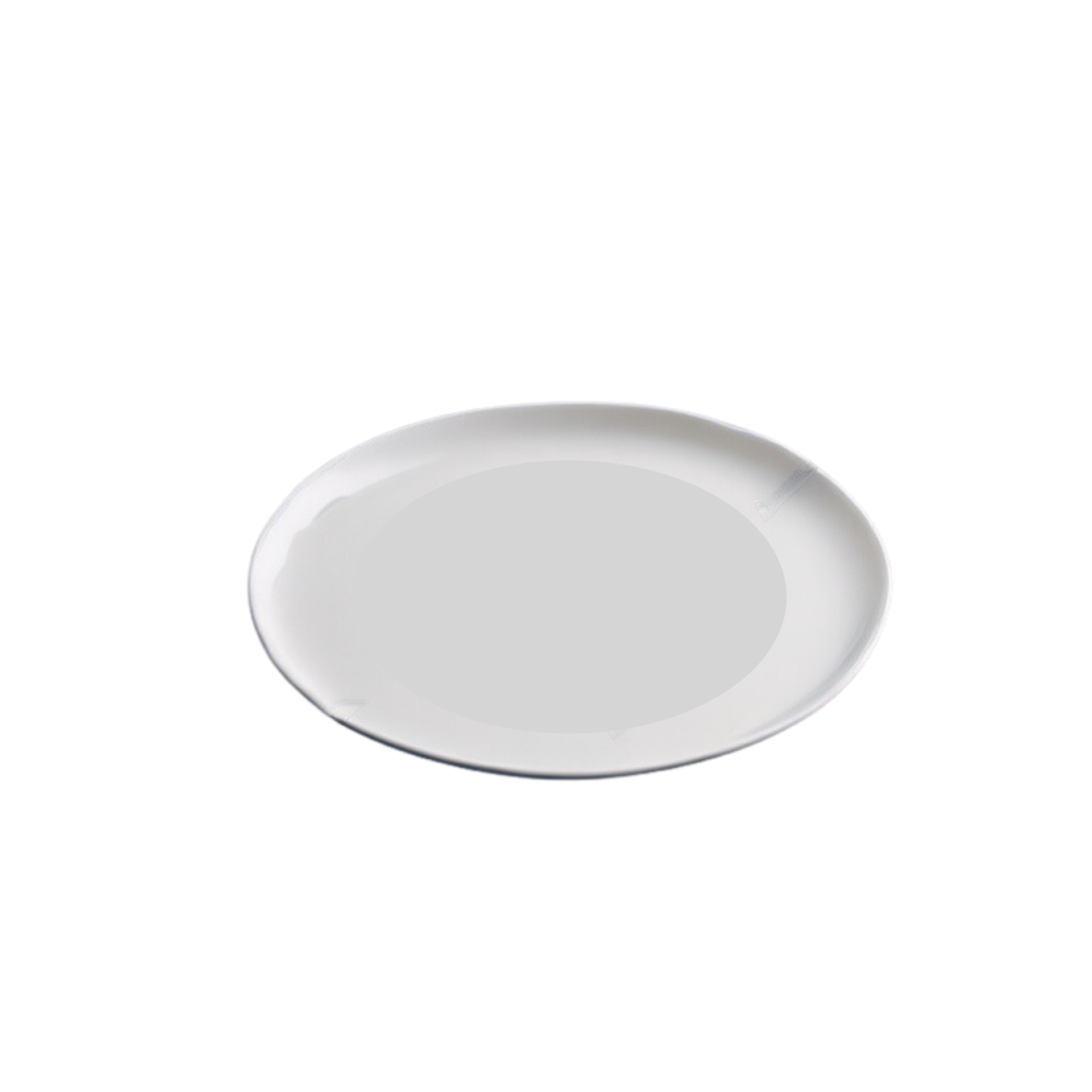 Isolated White Empty round food plate clipart, Platter, Dish plate