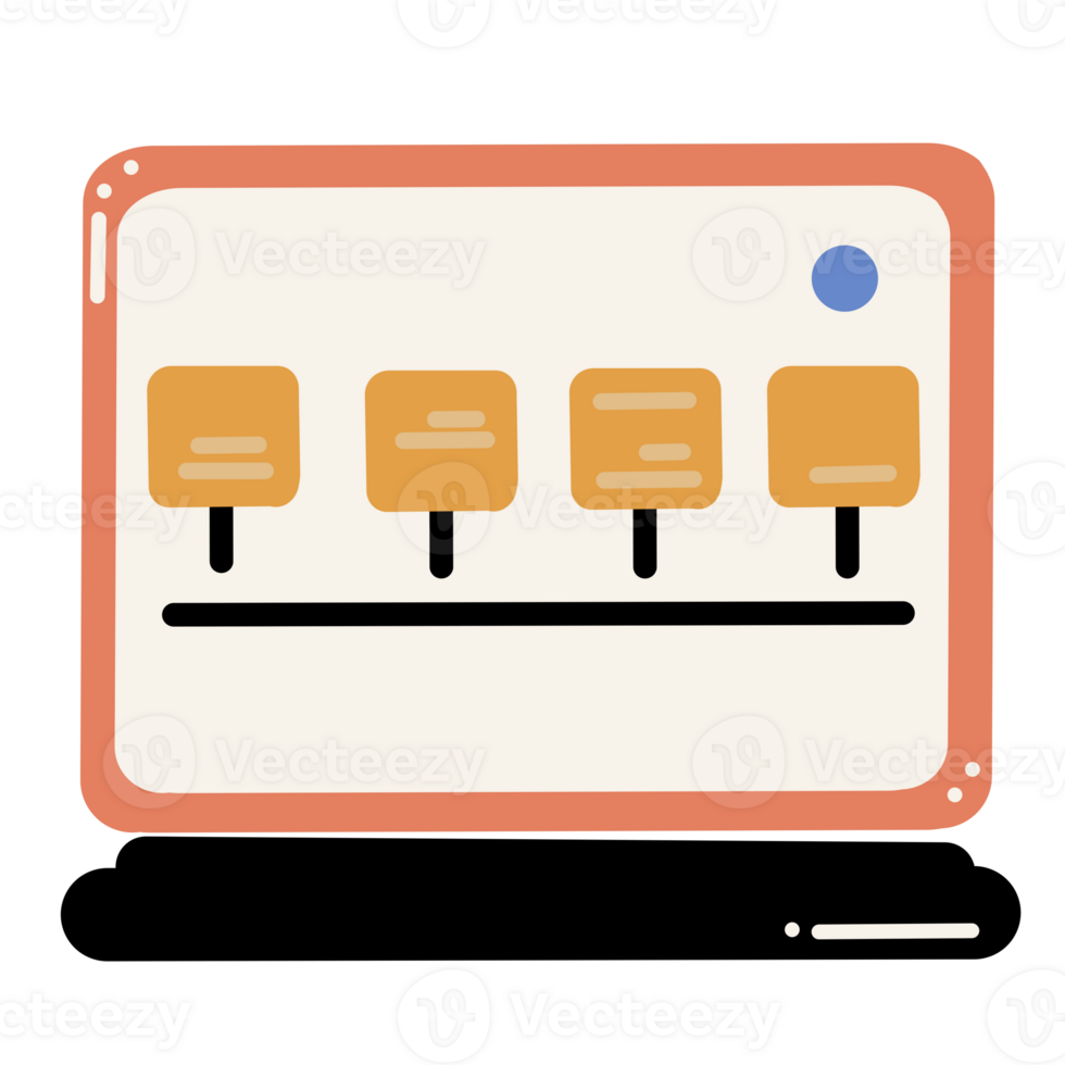 Flat icon element business graph resource png