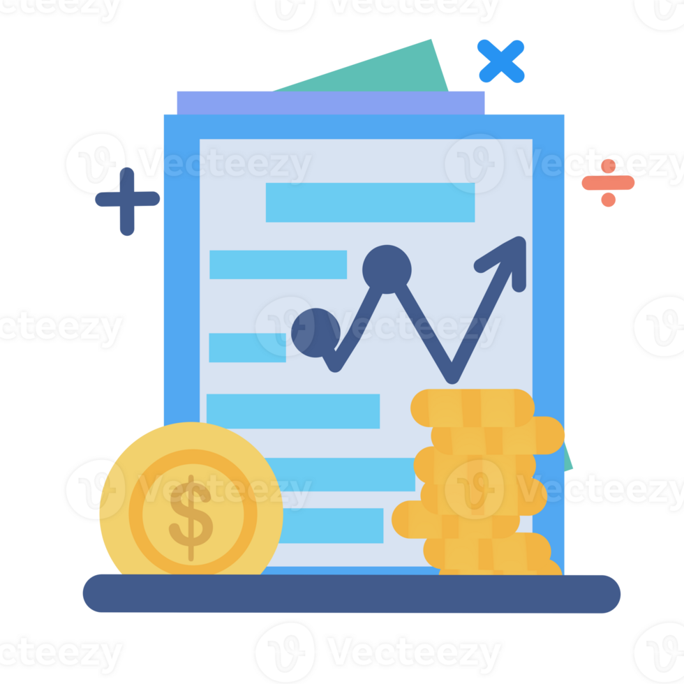 Flat icon element business graph resource png