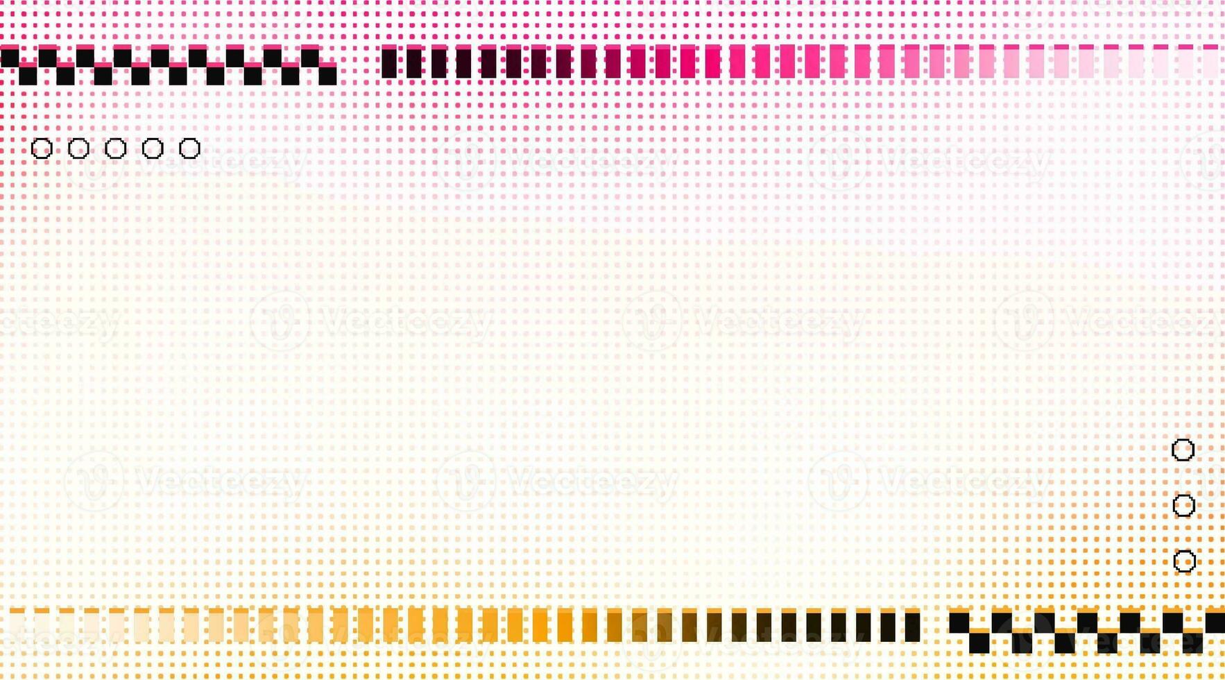 Gradient Pink And Yellow Points Pattern Abstract Background On White photo