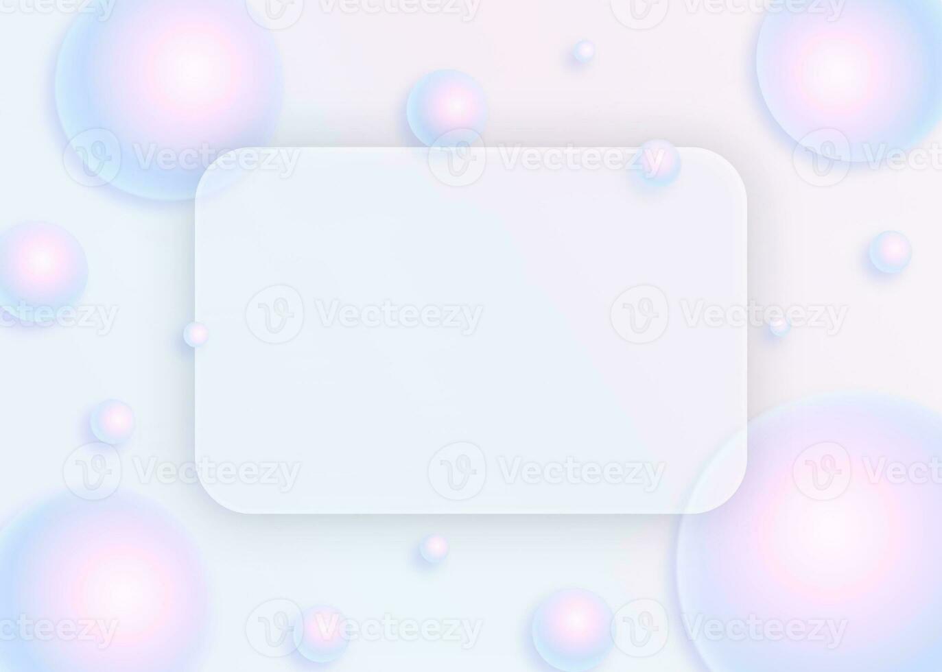 cute gradient pastel colors glass morphism and sphere business abstract background photo