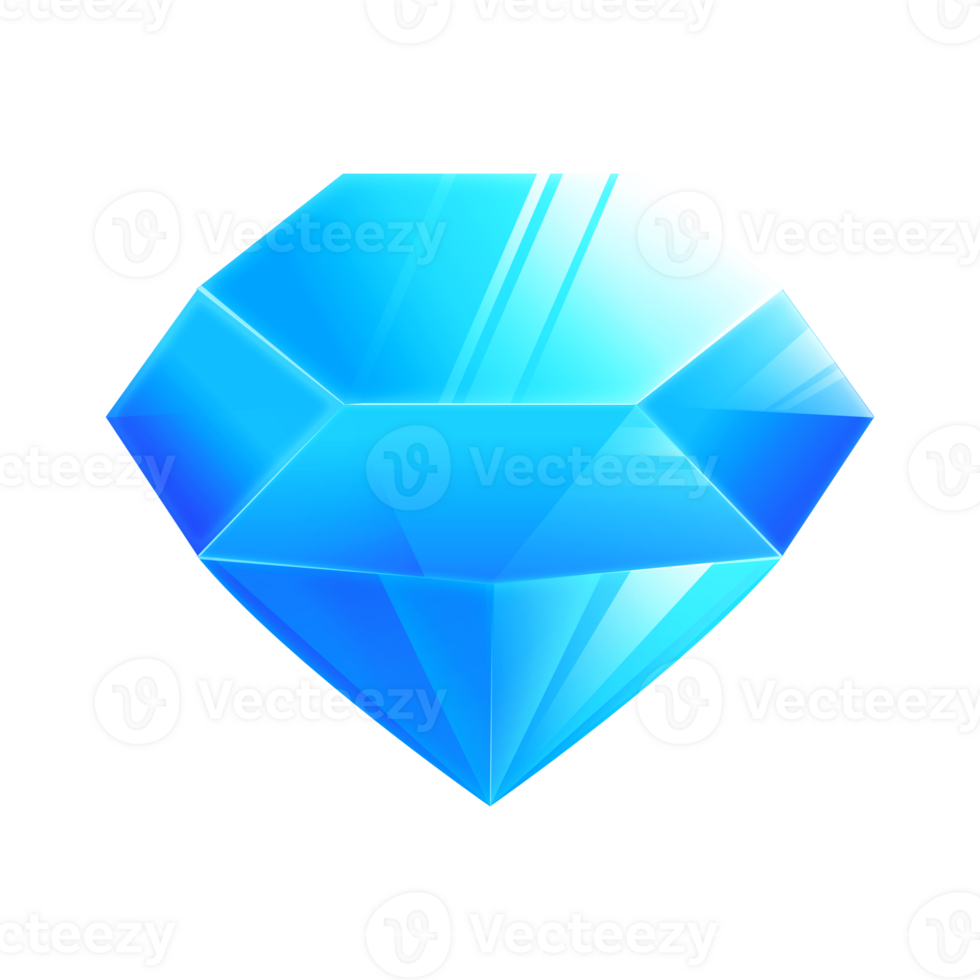 blå diamant ädelsten spel tillgång ljus och skön png