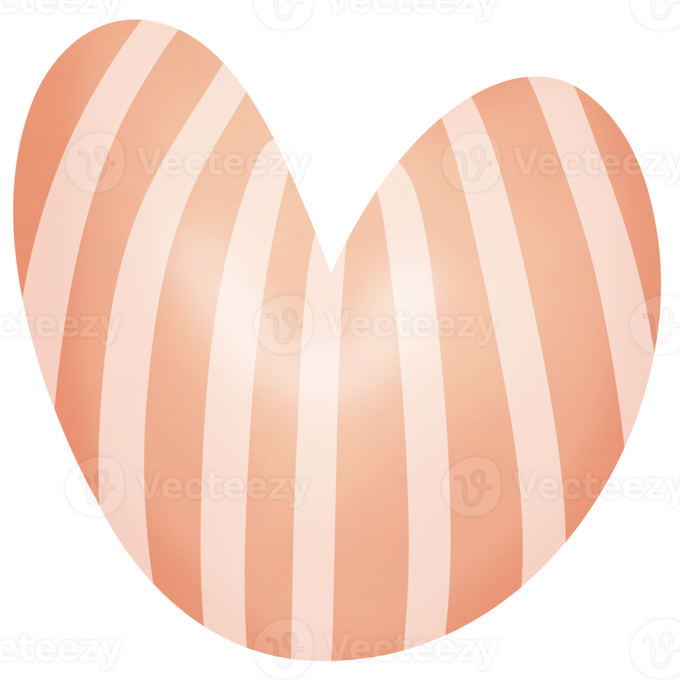 Drawing of heart shaped balloon isolated on transparent background for usage as an illustration and a decorative element png